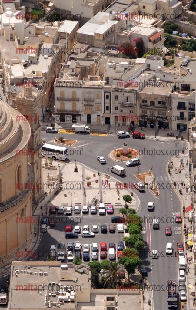Mosta Parish Church Square Aerial Square Rotunda Religious Religion ...