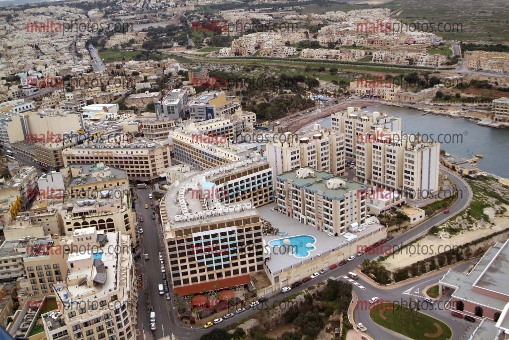 St Julians Aerial Paceville Malta Photos