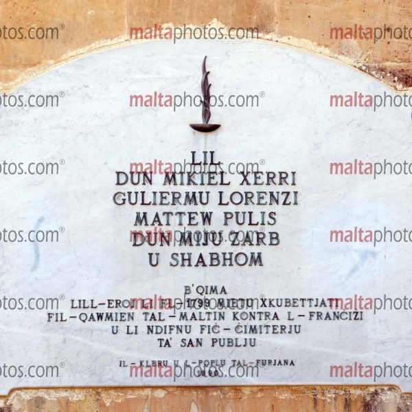 Church St Publius Parish Floriana Commemorative Plaques Malta Photos