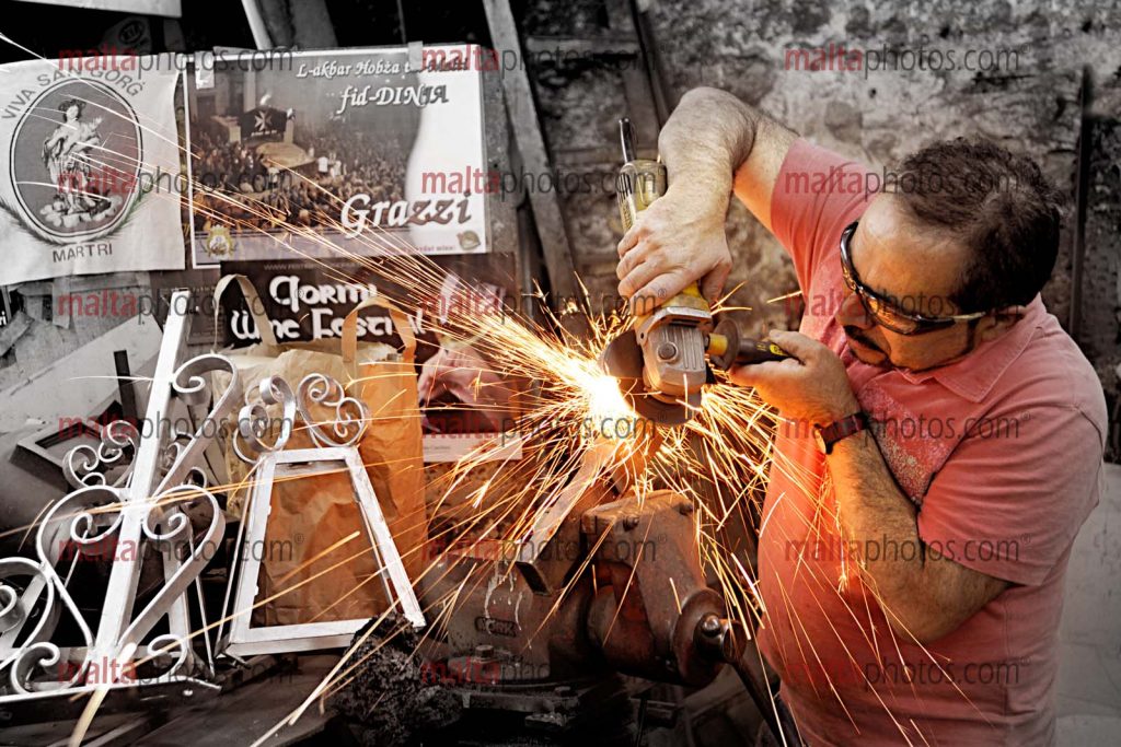 Maltese Crafts Blacksmith People Welding Welder Malta Photos