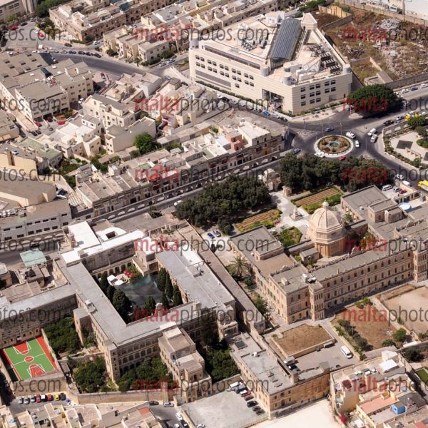 Fleur De Lys Aerial Roundabout Birkirkara Bank Of Valletta Head Office