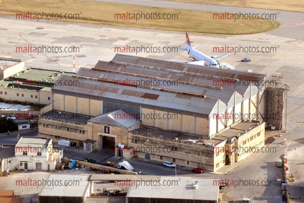 Airport Aviation Air Malta Hangar Aerial MIA Malta Photos