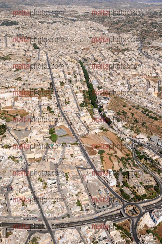 Birkirkara B'Kara Aerial Views streets Malta Photos