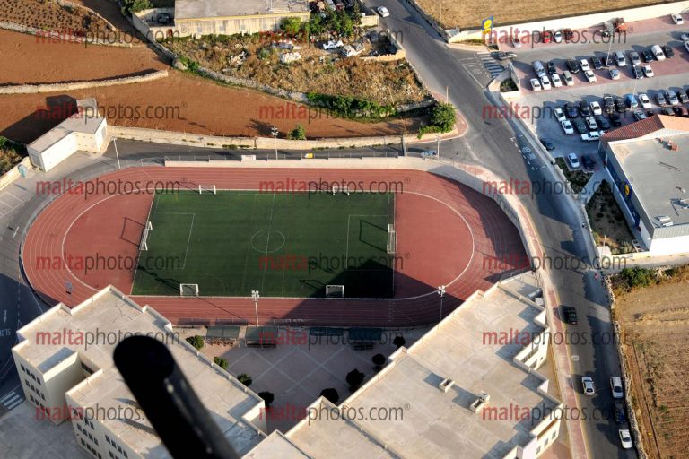 Aerial Views Football Pitch Malta Photos