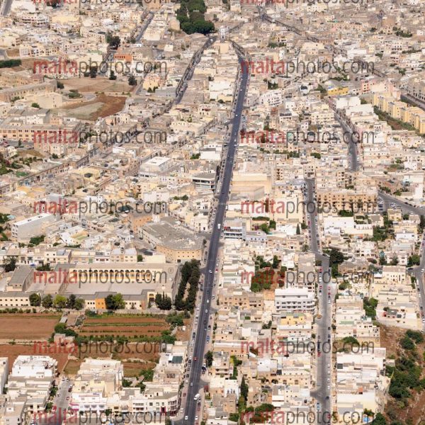 Birkirkara B'Kara Aerial Views streets Malta Photos