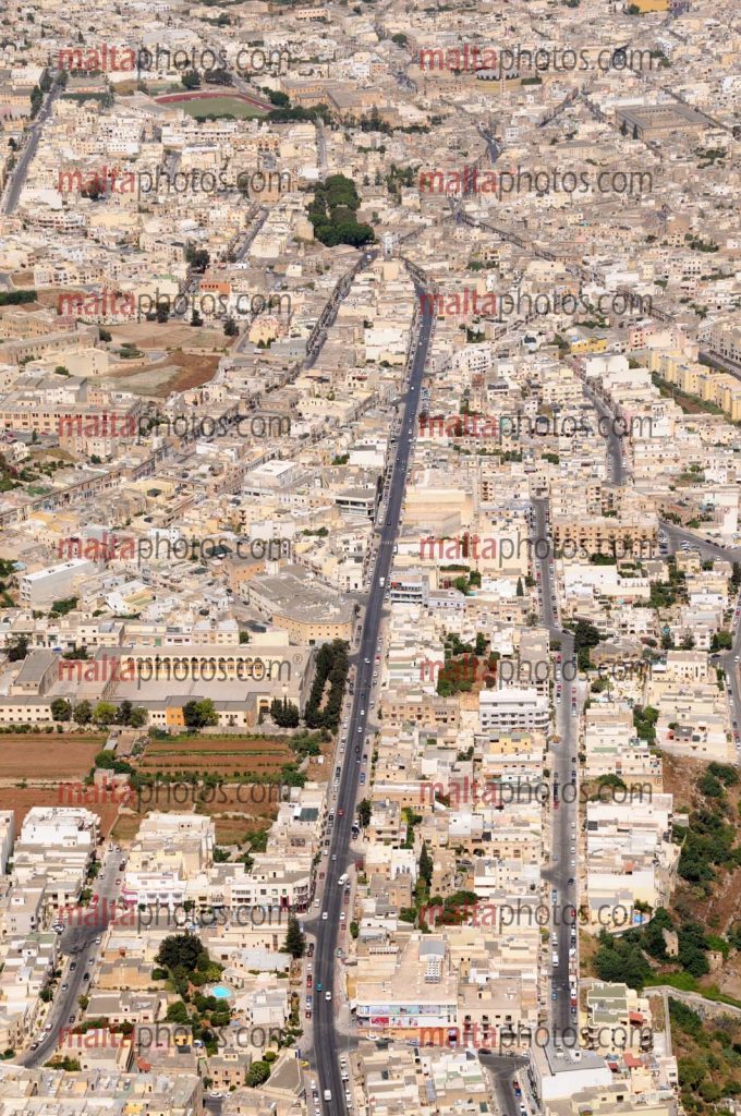 Birkirkara B'Kara Aerial Views streets Malta Photos