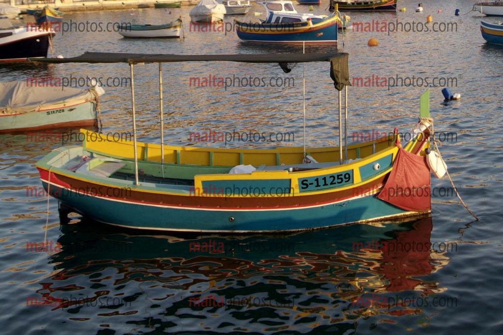Kalkara Luzzu Seaside Traditional Boat Malta Photos