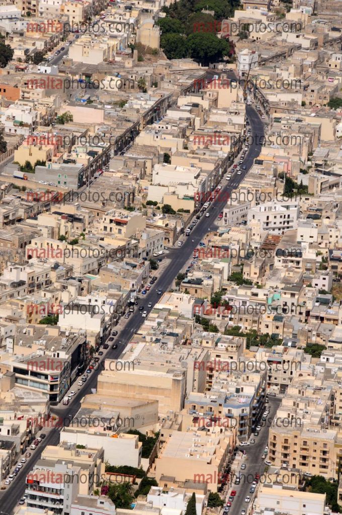 Birkirkara B'Kara Aerial Views streets Malta Photos