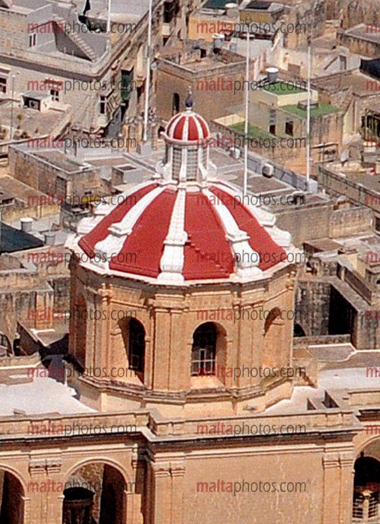 Birkirkara B'Kara Aerial Views Dome St Helena Church Malta Photos