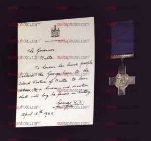 George Cross Replica Document For Gallantry King George National Flag ...