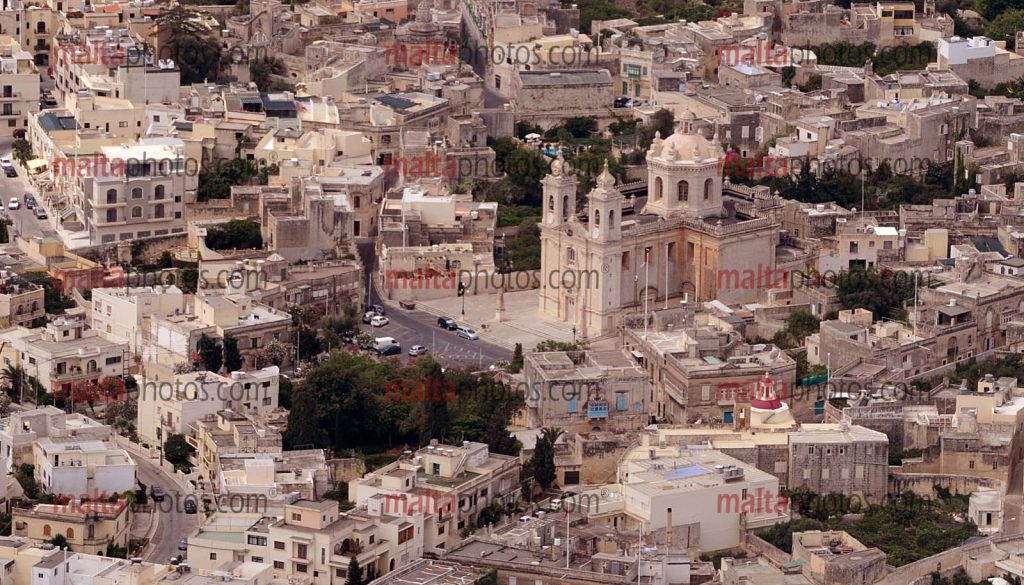 Lija Aerial Buildings Village Salvatur Church Malta Photos