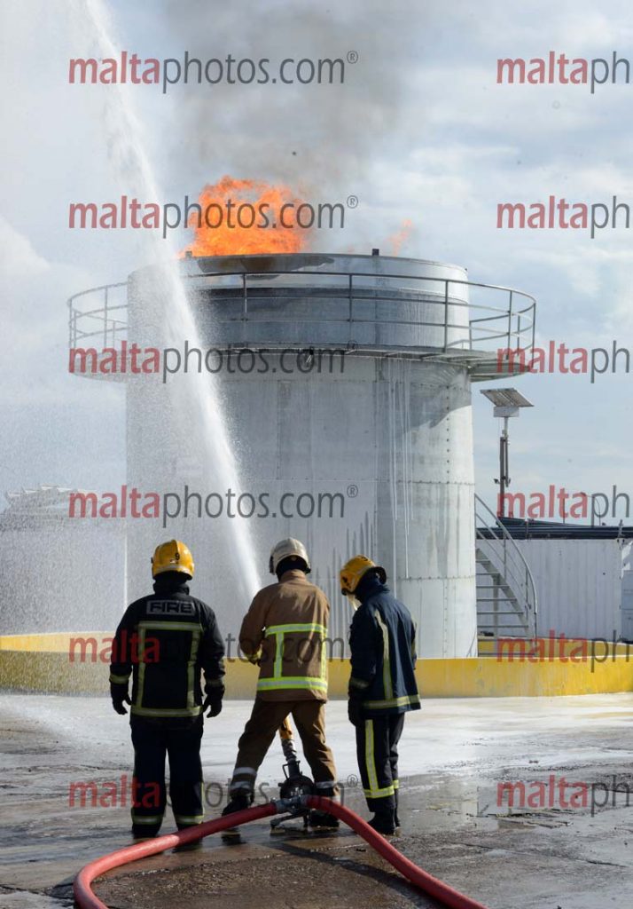Fire Fighting Exercise Hal Far Firefighters Malta Photos